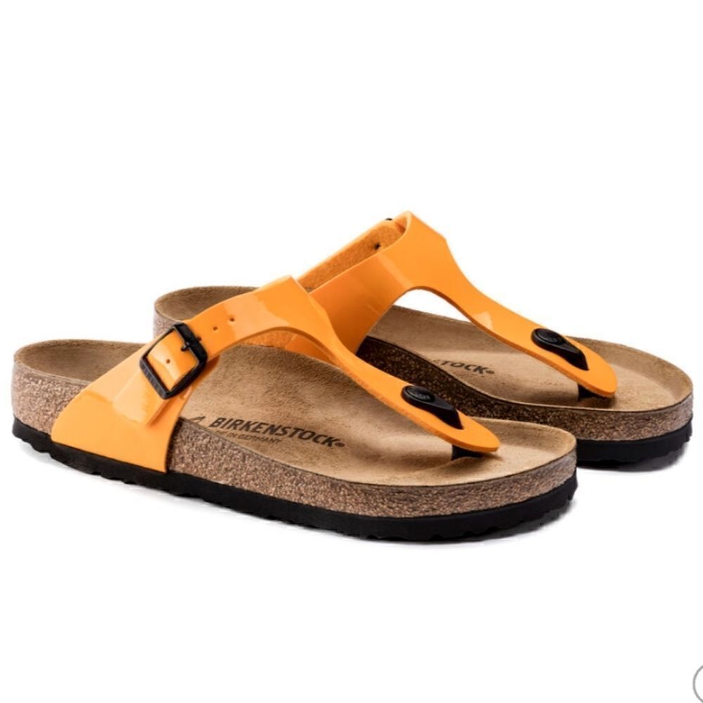 Birkenstock Gizeh Sandal Patent Marygold